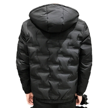 Unisex μπουφάν από γούνο πάπιας, σε κορεάτικο στυλ, χαλαρή γραμμή, με κουκούλα, παχιά επένδυση, ανθεκτικό στον άνεμο για τον χειμώνα