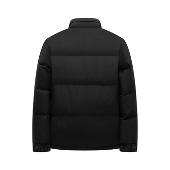 Ανδρικό μπουφάν άνοιξης-φθινοπώρου με πολυεστερικό γέμισμα, στάσιμος γιακάς, φερμουάρ, ελεύθερη γραμμή, πολλαπλές τσέπες