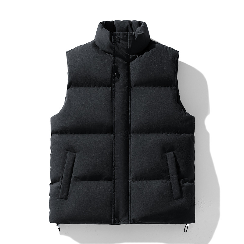 Muška bezrukavna vesta s Down izolacijom, slim fit, prugast corduroy vanjski sloj i glavna tkanina od zajčine dlake