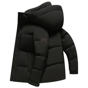 Geacă de puf cu glugă pentru bărbați - puf de rață, 550 de volum de puf, umplutură 100–150 g, protecție la frig -5°C până la 0°C