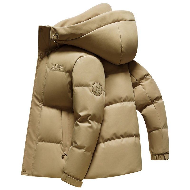 Geacă de puf cu glugă pentru bărbați - puf de rață, 550 de volum de puf, umplutură 100–150 g, protecție la frig -5°C până la 0°C