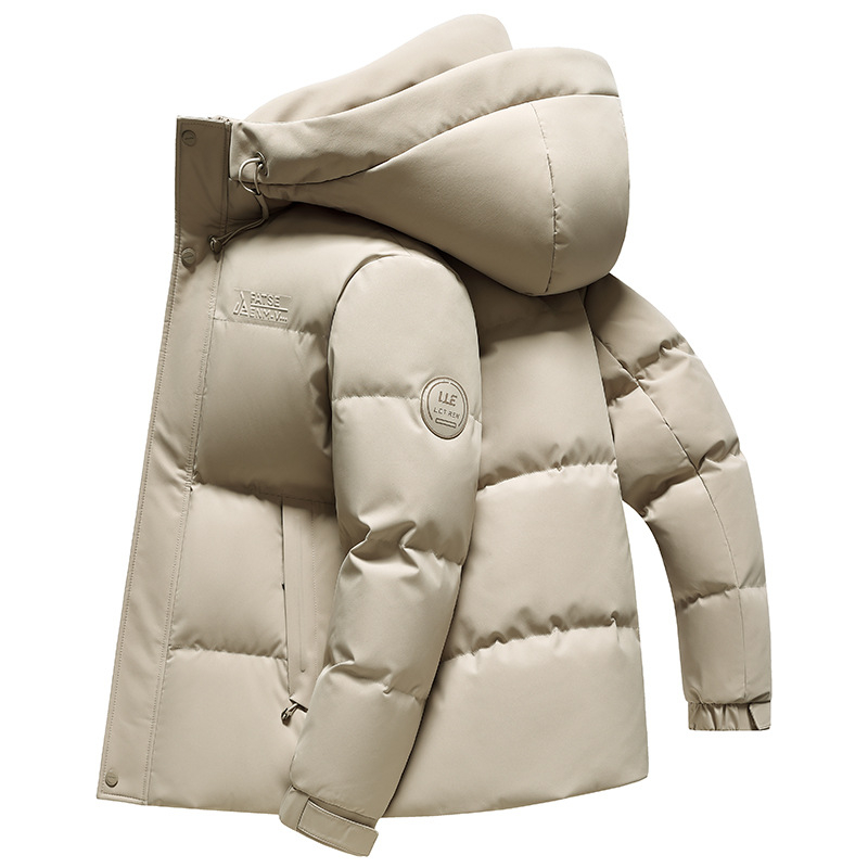 Geacă de puf cu glugă pentru bărbați - puf de rață, 550 de volum de puf, umplutură 100–150 g, protecție la frig -5°C până la 0°C