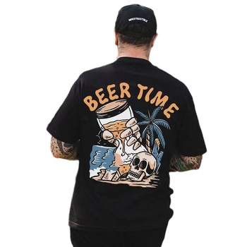 Μπλούζα με 3D εκτύπωση, στυλ δρόμου, καμουφλάζ, στρογγυλός λαιμός, πολυεστέρας