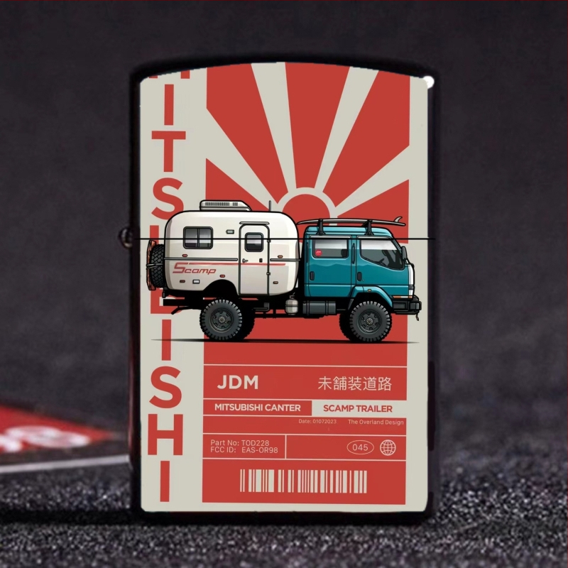 Kerozinska zapaljka za kampiranje na otvorenom, otporna na vjetar, metalno tijelo, s spremnikom za gorivo