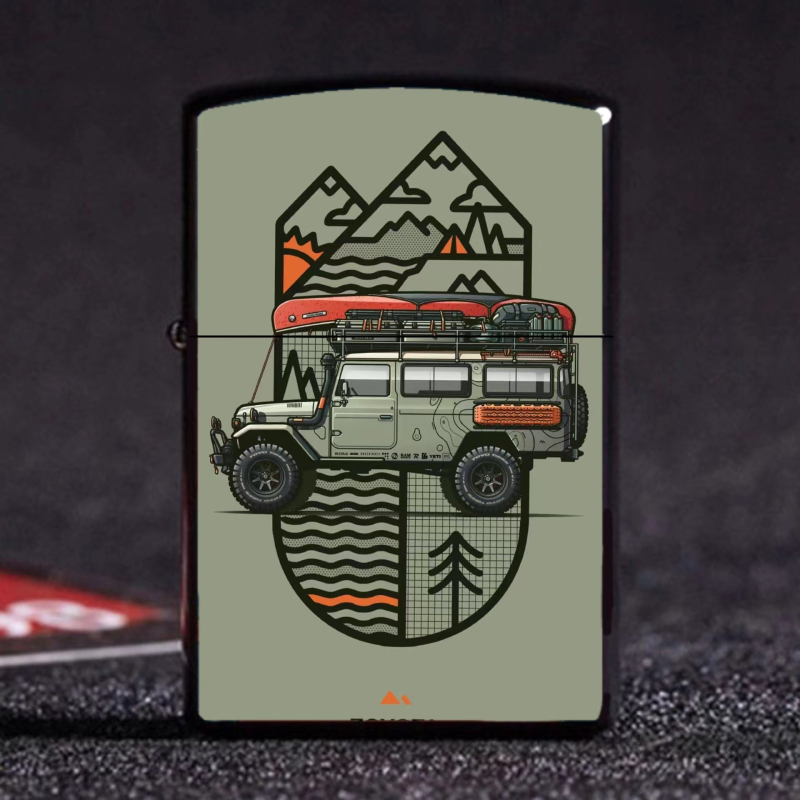 Kerozinska zapaljka za kampiranje na otvorenom, otporna na vjetar, metalno tijelo, s spremnikom za gorivo