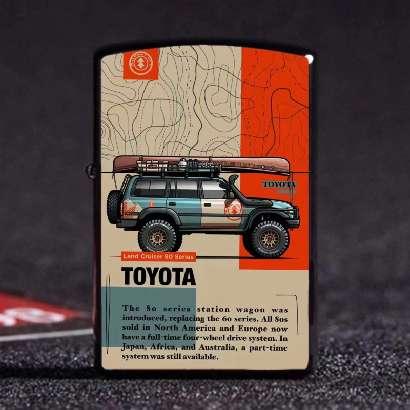 Kerozinska zapaljka za kampiranje na otvorenom, otporna na vjetar, metalno tijelo, s spremnikom za gorivo