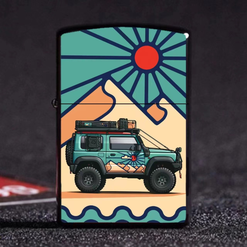 Kerozinska zapaljka za kampiranje na otvorenom, otporna na vjetar, metalno tijelo, s spremnikom za gorivo