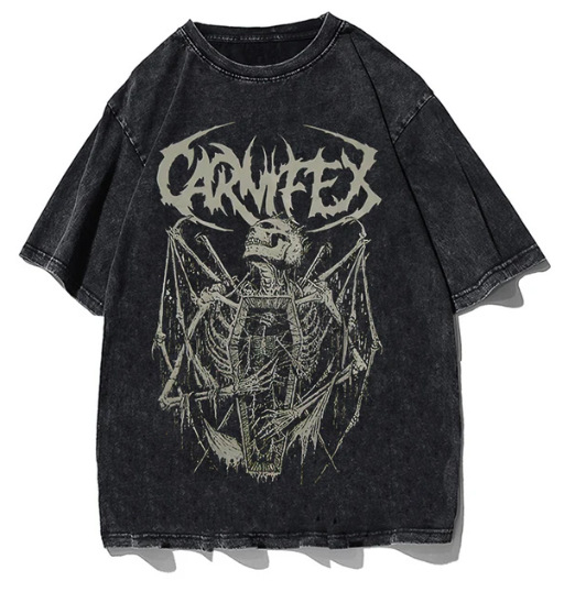 Tricou bărbați cu imprimeu aripi gotice – plasă respirabilă, poliester, imprimare digitală 3D, guler rotund, mâneci scurte, vară