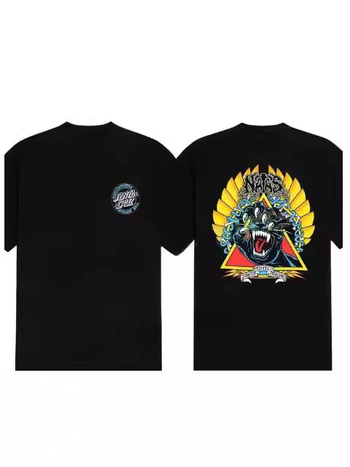 Ανδρικό T‑shirt με 3D εκτύπωση Αγίου Βασίλη, ευθεία κοπή, αναπνέον ύφασμα δικτύου (95% πολυεστέρας, 5% σπάντεξ), κοντά μανίκια, καλοκαίρι 2024