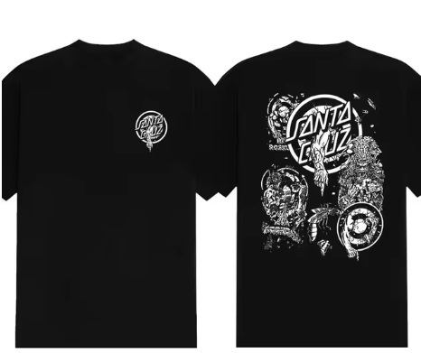 Tricou bărbătesc cu imprimeu 3D Moș Crăciun, croială dreaptă, material plasă respirabil (95% poliester, 5% elastan), mâneci scurte, vară 2024