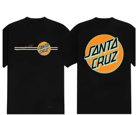 Tricou bărbătesc cu imprimeu 3D Moș Crăciun, croială dreaptă, material plasă respirabil (95% poliester, 5% elastan), mâneci scurte, vară 2024