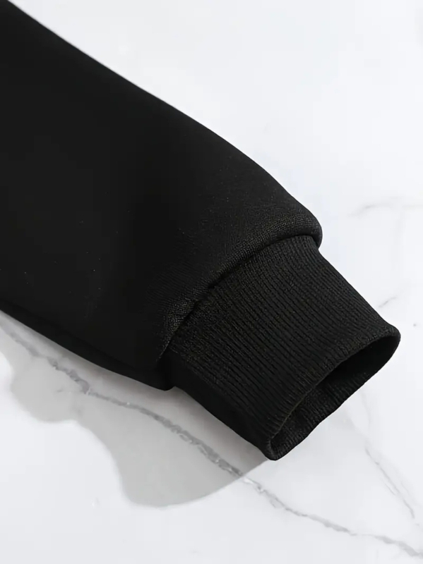 Hanorac damă HOOK ON YOU cu imprimeu Make 1984 Fiction Again, imprimeu, guler polo, pulover, mâneci lungi