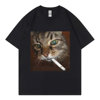 Tricou Levodi, 95% bumbac, imprimare grafică, guler rotund, mâneci scurte, stil casual de vară