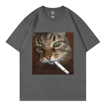 T-shirt Levodi, 95% βαμβάκι, γραφικό τύπωμα, στρογγυλή λαιμόκοψη, κοντά μανίκια, καθημερινό καλοκαιρινό στυλ