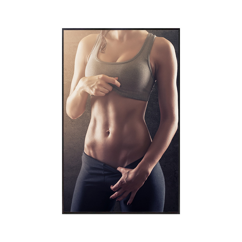Moderna minimalistična zidna slika za fitness prostor, prostor za jogu i studio oblikovanja tijela