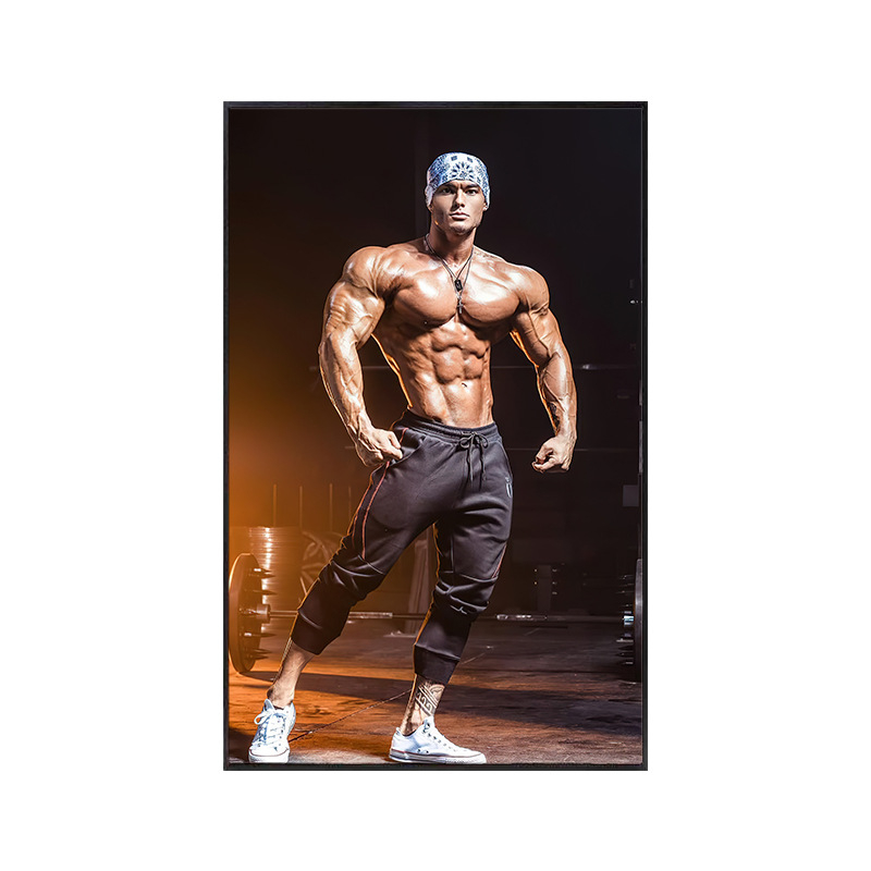 Moderna minimalistična zidna slika za fitness prostor, prostor za jogu i studio oblikovanja tijela