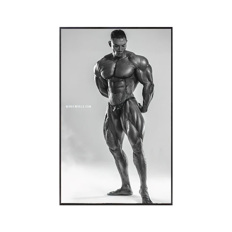 Moderna minimalistična zidna slika za fitness prostor, prostor za jogu i studio oblikovanja tijela