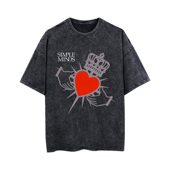 Μπλούζα T με κοντά μανίκια, χαλαρή γραμμή, εκτύπωση καρτούν, 95% βαμβάκι