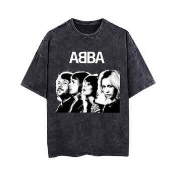 Μπλούζα T με κοντά μανίκια, χαλαρή γραμμή, εκτύπωση καρτούν, 95% βαμβάκι