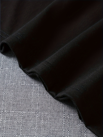 Ανδρικό βαμβακερό T‑shirt με εκτύπωση στον δεξί ώμο, σχέδιο με πλέγμα, χαλαρή γραμμή, στρογγυλός λαιμός, κοντό μανίκι