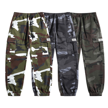 Pantaloni casual pentru bărbați, talie înaltă, croi drept, fibre de bambus, microelasticitate, model cu valuri