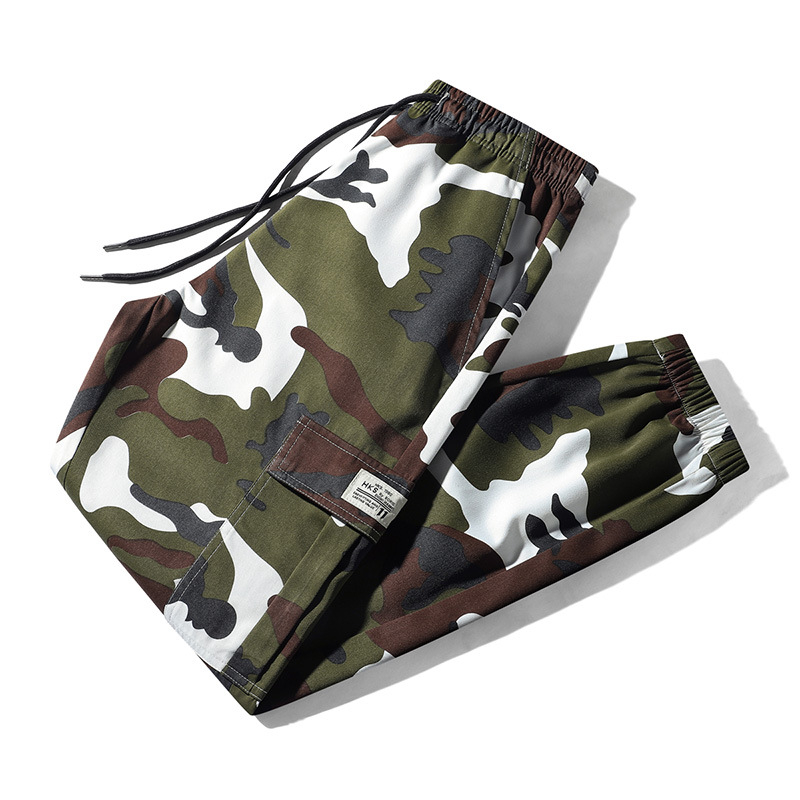 Pantaloni casual pentru bărbați, talie înaltă, croi drept, fibre de bambus, microelasticitate, model cu valuri