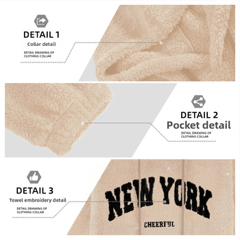 Мъжки суитшърт с качулка от флис, свободна кройка, бродерия с букви, странични джобове, двустранен арктически велур, 90% полиестер, 5% спандекс, 5% памук