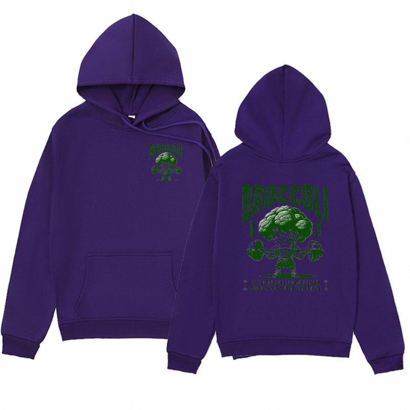 Opušteni kroj hoodie s polu-zipom, dugi rukavi, poliester fleece, tisak, patch džep