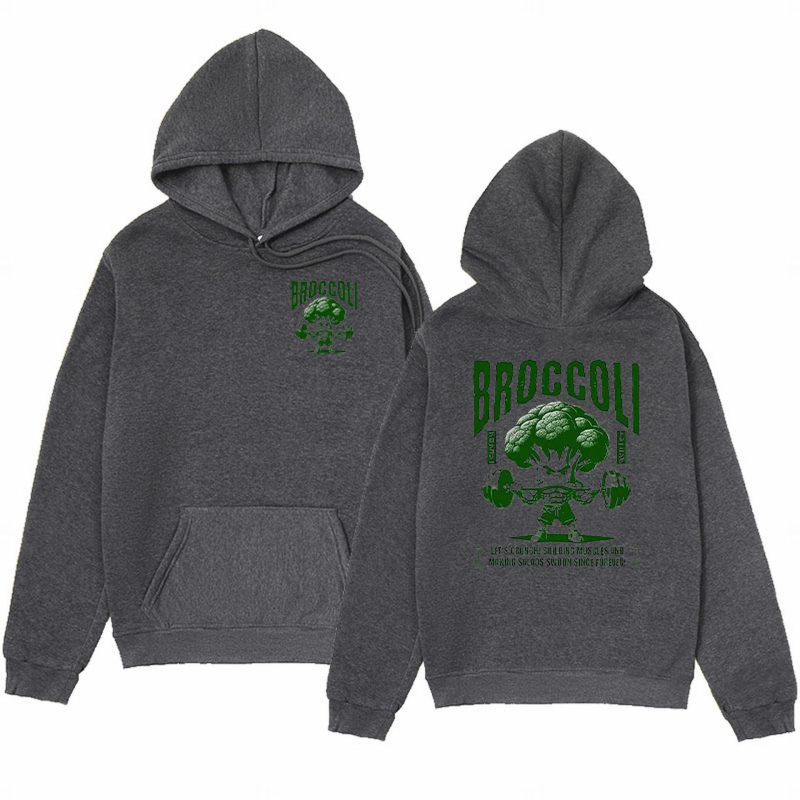 Opušteni kroj hoodie s polu-zipom, dugi rukavi, poliester fleece, tisak, patch džep
