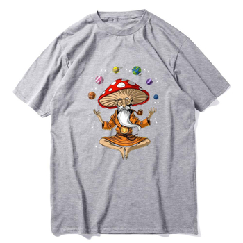 Κοντομάνικη T‑shirt με εκτύπωση, ύφασμα Milk Silk με πολυεστέρα, στυλ street hipster