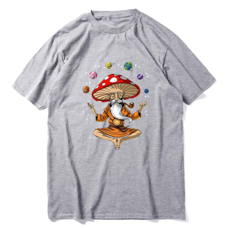 Κοντομάνικη T‑shirt με εκτύπωση, ύφασμα Milk Silk με πολυεστέρα, στυλ street hipster