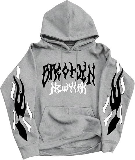 Κουκούλα φούτερ με Harajuku έμπνευση, εκτύπωση με γράμματα Y2K, βελούδινο παχύ ύφασμα, πλαϊνές τσέπες