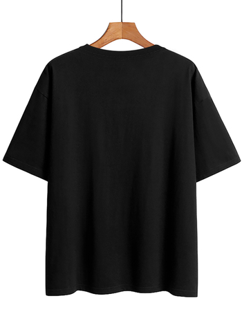 Μπλουζάκι από πολυεστέρα με φλοράλ τύπωμα, κοντά μανίκια, στρογγυλή λαιμόκοψη, κανονική γραμμή