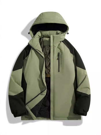 Ζακέτα με κουκούλα από βαμβάκι με γέμισμα – βαμβακερό γέμισμα, εξωτερικό ύφασμα πολυεστέρα, επένδυση από βαμβάκι; χειμερινό μοντέλο