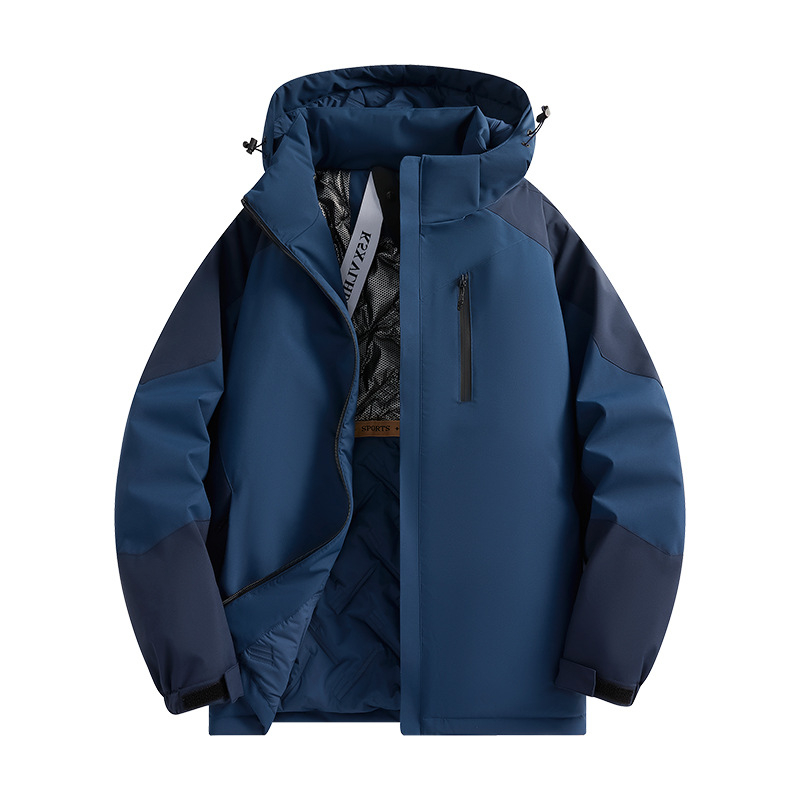 Kapuljačom jakna od pamuka s punjenjem – vanjski poliester, unutarnja podstava od pamuka; zimski model