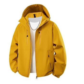 Unisex outdoor jakna, vjetrovka, s odvojivom kapuljom, prozračna poliester tkanina