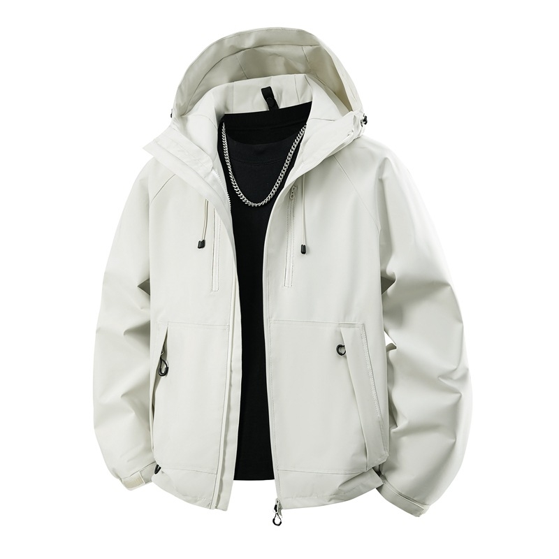 Unisex outdoor jakna, vjetrovka, s odvojivom kapuljom, prozračna poliester tkanina