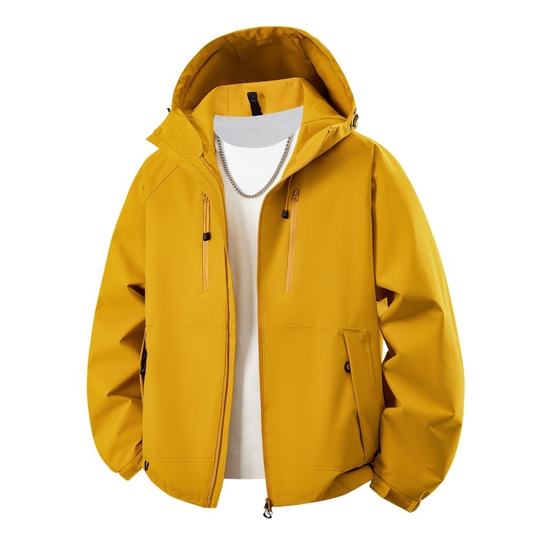 Unisex outdoor jakna, vjetrovka, s odvojivom kapuljom, prozračna poliester tkanina