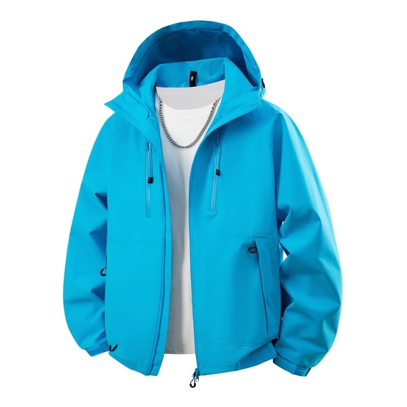 Unisex outdoor jakna, vjetrovka, s odvojivom kapuljom, prozračna poliester tkanina