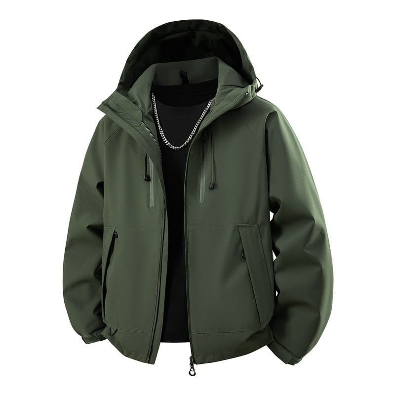 Unisex outdoor jakna, vjetrovka, s odvojivom kapuljom, prozračna poliester tkanina