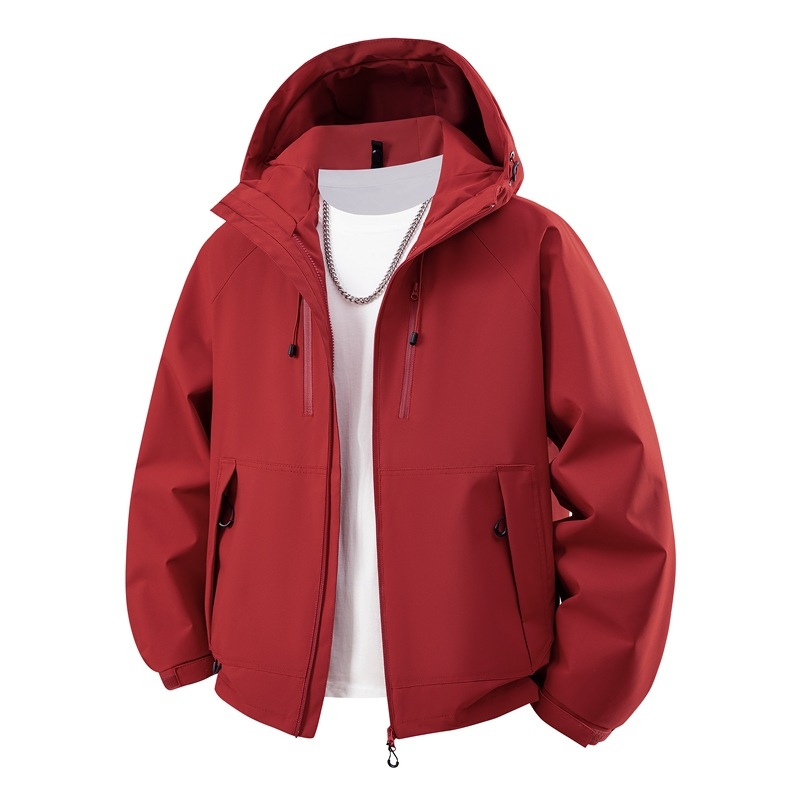 Unisex outdoor jakna, vjetrovka, s odvojivom kapuljom, prozračna poliester tkanina