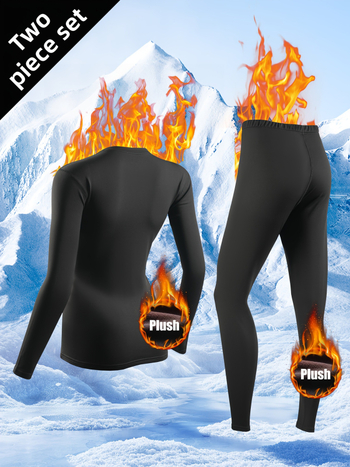 Γυναικείο σετ αθλητικών ρούχων με επένδυση φλίς για τον χειμώνα, αντιανεμικό, γρήγορο στέγνωμα, απομάκρυνση υγρασίας