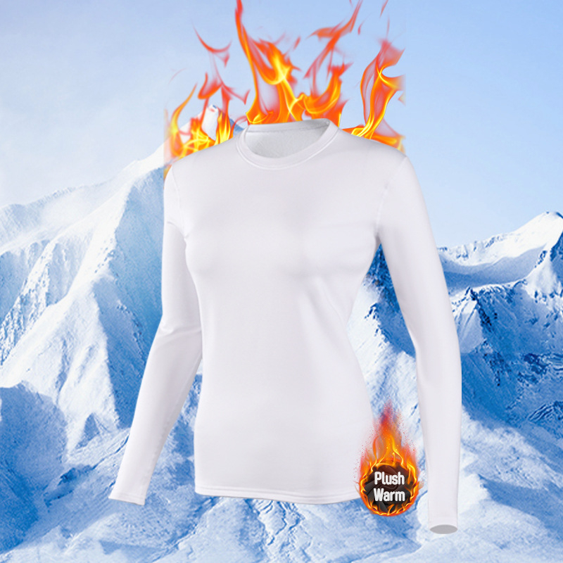 Set sportiv pentru femei, cu căptușeală din fleece pentru iarnă, rezistent la vânt, uscare rapidă, absorbția umezelii