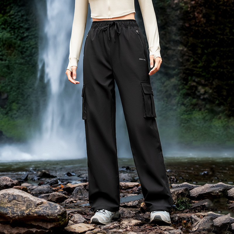 MOLYVIVI женски софтшел панталони – ветроустойчиви, полиестерна материя, за зимно и есенно ползване, за туризъм и катерене