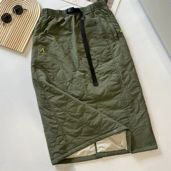 Φούστα από βαμβάκι με ψηλή μέση, μεσαίου μήκους, 95% βαμβάκι, ρετρό στυλ, Χειμώνας 2023