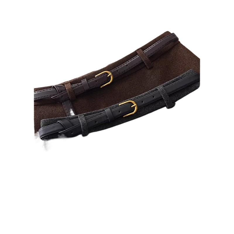 Fustă în A din lână pentru femei, croială slim, lungime midi 50–65 cm, model solid, grosime medie