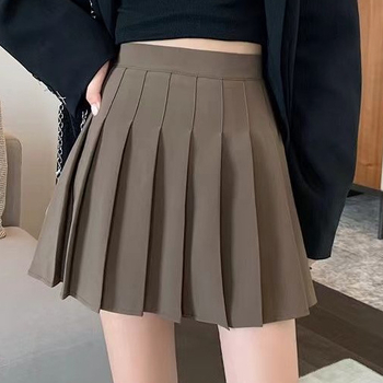 Φούστα Α-γραμμής κοντή από πολυεστέρα, μικροελαστική, στυλ Princess Wind, φρέσκια και γλυκιά, Καλοκαίρι 2023