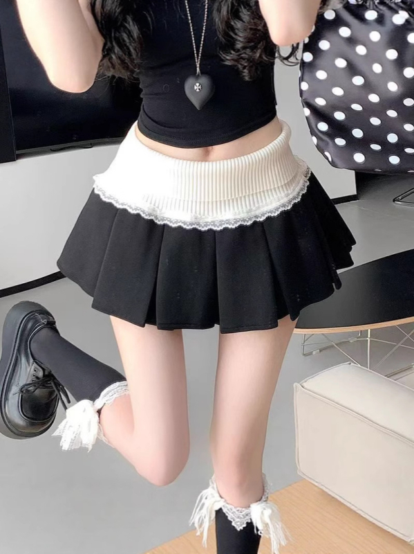 Plisirana kratka suknja, jednobojna, 95% poliester, mikroelastičnost, ljeto 2025