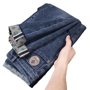 Дънки с tapered кройка, средна талия, цип, деним 95% памук, с измиван ефект