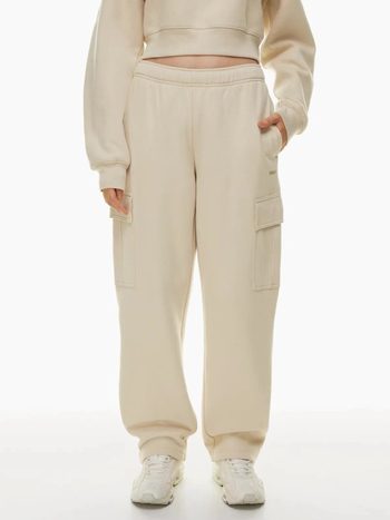 Pantaloni femei talie înaltă elastici, croială largă, 3/4 lungime, croială lejeră, poliester tricot, toamnă-iarnă